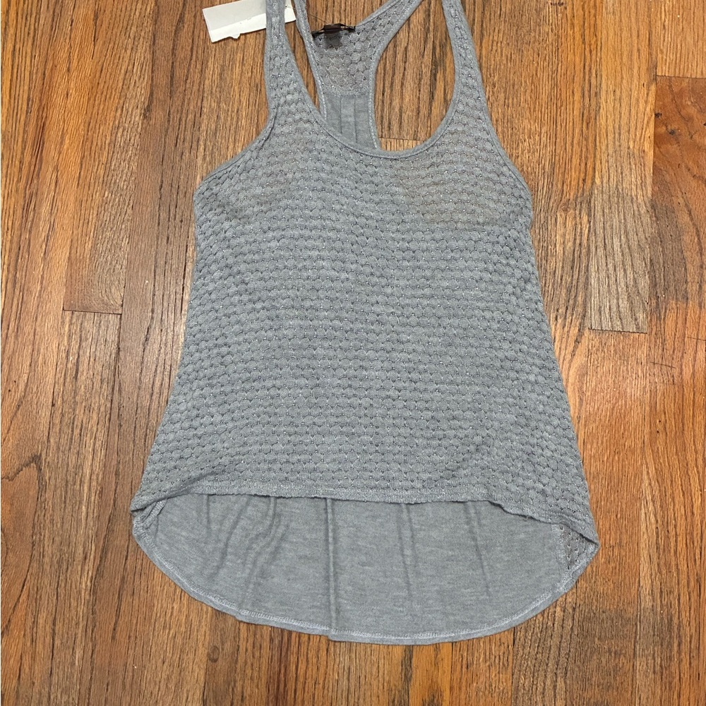 Aqua brand Gray knit Textured Women's Tank Top